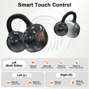 Écouteurs sans fil NOBIS&JUOVI à clipser, haute qualité, pour appels clairs ENC 6.0, autonomie totale de 28h, résistance à la transpiration IP54, 5,2g - Product Image 1