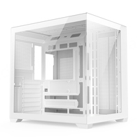 Boîtier d'ordinateur de jeu ATX Full Tower avec fenêtre en verre trempé, construction en acier, haute qualité, PC gamer standard ATX, alimentation 3 USB