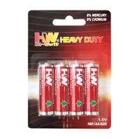 Pila AA de Alta Resistencia HW, Precio Económico Directo de Fábrica, Pila Seca de Carbono-Zinc de 1.5V para Tienda
