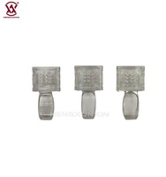 Porte-badge transparent en POM avec cordon réglable haute résistance pour cartes d'identité et accessoires de sac d'usine