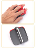 Gadget de cuisine intelligent Éplucheur de pomme en plastique et acier inoxydable à double doigt pour pommes de terre et légumes