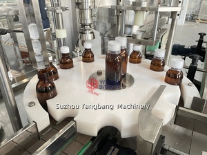 シロップガラス瓶液体充填およびキャッピングシール設備ライン自動250ml 100ml中国工場 - Product Image 5