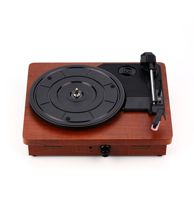 Gramófono Retro de Estilo Americano Directo de Fábrica, Reproductor de Discos Inalámbrico, Altavoz Clásico para Discos de Vinilo, Audio y Video