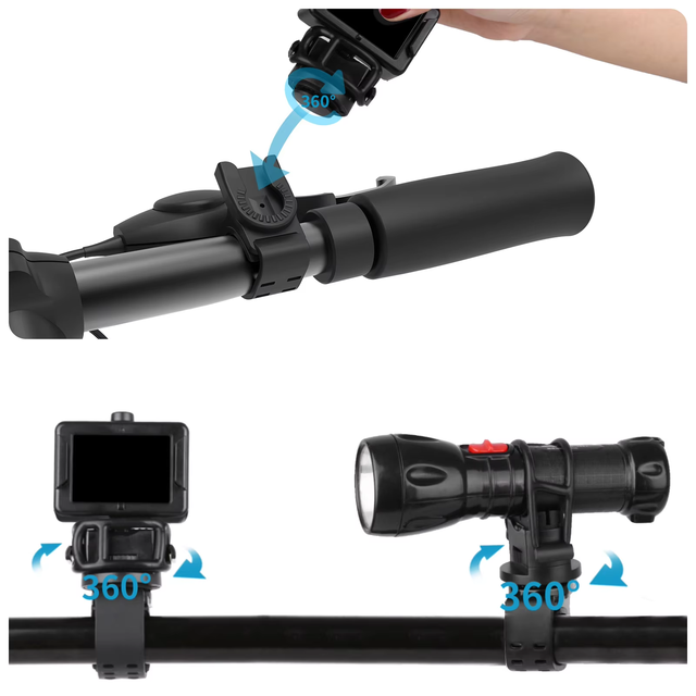Universal Silicone Bike Handlebar Mount for Flashlight and Sports Mini Camera Cycling Motorcycle Accessory