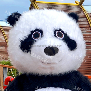 Cartone animato gonfiabile panda mascotte costume orsacchiotto polare carnevale di <span class=keywords><strong>Halloween</strong></span> costume mascotte - Product Image 5