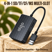 Lecteur de cartes USB 3.0 multifonction 4 en 1 pour cartes mémoire SD Micro SD CF MS, adaptateur haute vitesse 5 Gbps pour MacBook PC, en vrac