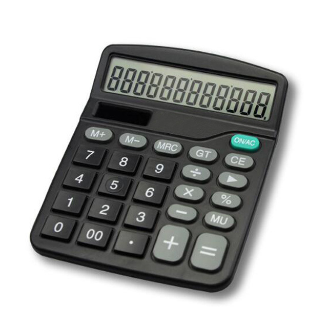 School Standard Functional Desktop Calculator Solar and Battery Dual Power Electronic Scientific Calculator with Custom 12 Digit