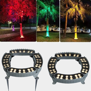 12W Color <span class=keywords><strong>LED</strong></span> abrazo árbol luz, Circular jardín <span class=keywords><strong>LED</strong></span> foco, Ip65 al aire libre impermeable Color paisaje foco - Product Image 2