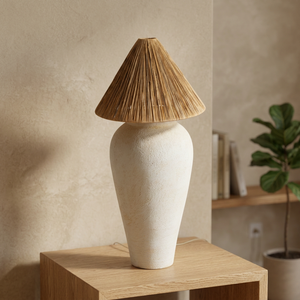 Lámpara de pie Home Basket Yohana Clay HB-ABSCRM - Product Image 3