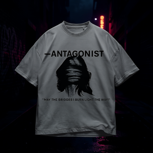 Camiseta Oversize Antagonist Burn Bridges, Estilo Gótico de los 90, Y2K, Streetwear, con Estampado Gráfico de Frases Oscuras, para Hombre y Mujer - Product Image 1