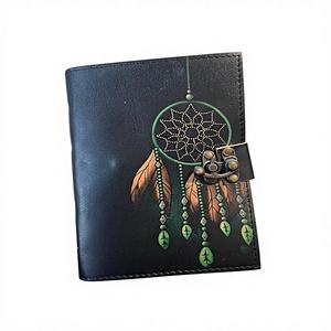 Cuaderno/Diario Ecológico de Cuero A5 Vintage con Encuadernación Cosida, Papel de Algodón con Borde Irregular y Color Personalizado - Product Image 1