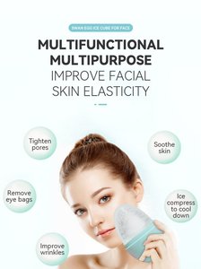 Ecochoose – Moules à glaçons rafraîchissants pour le visage et les yeux, en silicone de qualité alimentaire, avec logo personnalisable, pour massage corporel rose et soins de la peau - Product Image 2