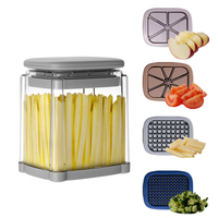 Multifunctionele Handmatige Keuken Frietjes Chips Cutter Snijmachine Chopper Groentesnijder Fruitsalade Snijder