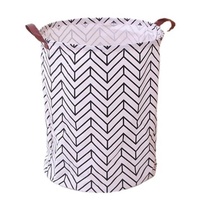 Grand panier à linge pliable en coton et lin, durable, écologique et moderne, imperméable, pour salle de bain et armoire