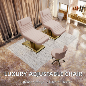 Fauteuil de tatouage électrique réglable et rotatif au design moderne pour salon de beauté - Lit de luxe à 4 positions inclinables pour clinique dentaire, soins du visage et spa - Product Image 2
