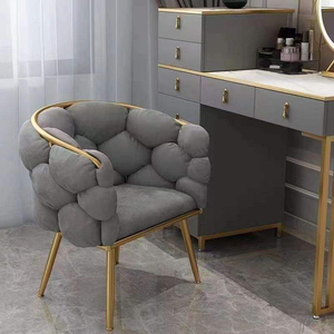 Silla y Taburete de Comedor Nórdicos Modernos Minimalistas <span class=keywords><strong>para</strong></span> Cafetería y Restaurante, Silla de Ocio de Lujo Ligero con Respaldo Premium - Product Image 3
