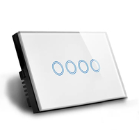Commutateur intelligent Zigbee Standard AU 240V SAA/RCM approuvé sans interrupteur mural à commande tactile neutre maison/système de maison intelligente Alexa