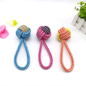 En popüler ürünler pet çiğneme oyuncağı köpek pamuk ip ve top oyuncağı - Product Image 6