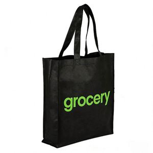 Sacs de courses pliables écologiques réutilisables en non-tissé imprimés sur mesure avec fermeture éclair pour une utilisation en extérieur - Product Image 1