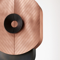 Armoire à vin minimaliste italienne en acier inoxydable, meuble de rangement créatif pour restaurant, armoire latérale en bois massif au design raffiné