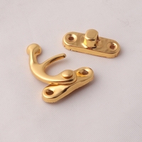 Usine en gros couleur or pas cher petit métal boîte à bijoux en bois matériel de serrure pour boîte à accessoires