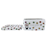 Vente en gros de boîte en métal de dessin animé avec logo personnalisé de qualité alimentaire pour biscuits thé gâteaux chewing-gums biscuits sucres emballage de sushi