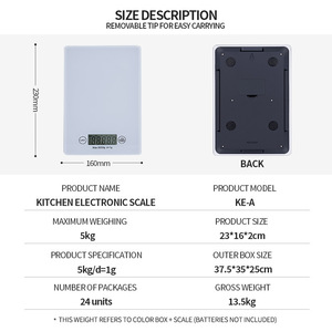 Balance de précision 1g pour épices, populaire, avec écran tactile en <span class=keywords><strong>verre</strong></span> <span class=keywords><strong>trempé</strong></span> et panneau résistant à l'huile pour la pâtisserie - Product Image 5