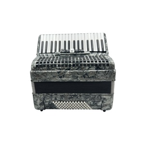 Acordeón de Teclado de Piano Profesional SEASOUND de 34 Teclas y 72 Bajos JP3472B OEM Gris Madera Roja Portátil 5 Registros Cromático - Product Image 2