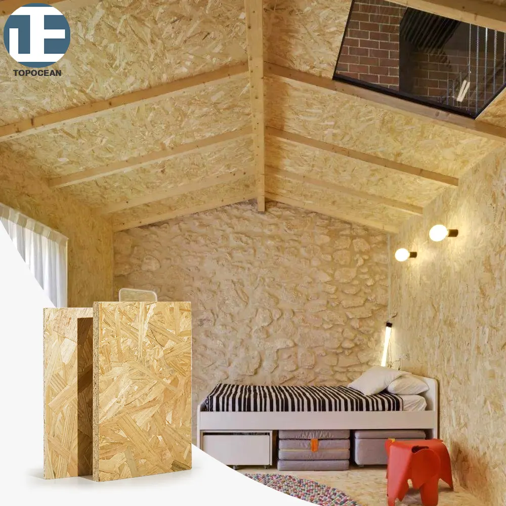 TOPOCEAN 4 * 8ft imperméable osb 3 osb 2 toit de panneau de construction pour panneau de flocons de construction contreplaqué osb