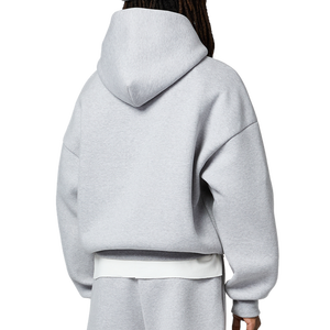 高级棉420 Gsm法国特里方形连帽衫男女通用制造商定制重量级裁剪空白超大连帽衫男 - Product Image 3