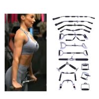 Équipement durable Gym Fitness Triceps Appuyez sur les poignées de barre avec poignées en caoutchouc pour la musculation