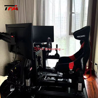 aluminium simulateur de cockpit de course siège voiture conduite simulateur de course jeu de cockpit simulateur de course