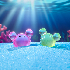 Micro-paysage lumineux Weij : Adorables petits crabes et granulés pour la décoration de l'aquarium marin DIY – Accessoires de bureau - Product Image 4