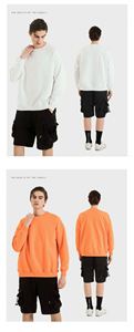 H5402 Vente en gros de sweat-shirts à col rond en coton 100% 380g avec logo brodé personnalisé, sweat-shirt pour hommes - Product Image 5