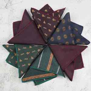 Pañuelo de bolsillo para hombre con diseño vintage de Paisley, nuevo, de poliéster, para vestir, al por mayor - Product Image 1