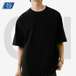 T-Shirt da Uomo in 100% Cotone Pesante 300G - Modello Raglan con Spalle Cadenti, Tinta Unita, Vestibilità Ampia, Casual e Resistente alle Pieghe - Product Image 2