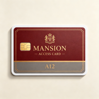 Luxury PVC Contact IC Access Card Full Color Printable Rewritable 4428 Waterproof/Weatherproof Access Control