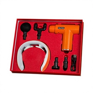 IStapromo Gifts Nuevo Set de Regalo de Pistola de Masaje Muscular de Cuatro Cabezales con Ventosa, Paraguas y Masajeador de Cuello para Uso Doméstico - Product Image 1