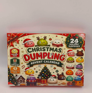 Calendario de Adviento de Dumplings Misteriosos, 24 Figuras de Plástico Coloridas, Juguete Sorpresa Navideño Unisex para Niños de 5 a 7 Años - Product Image 3