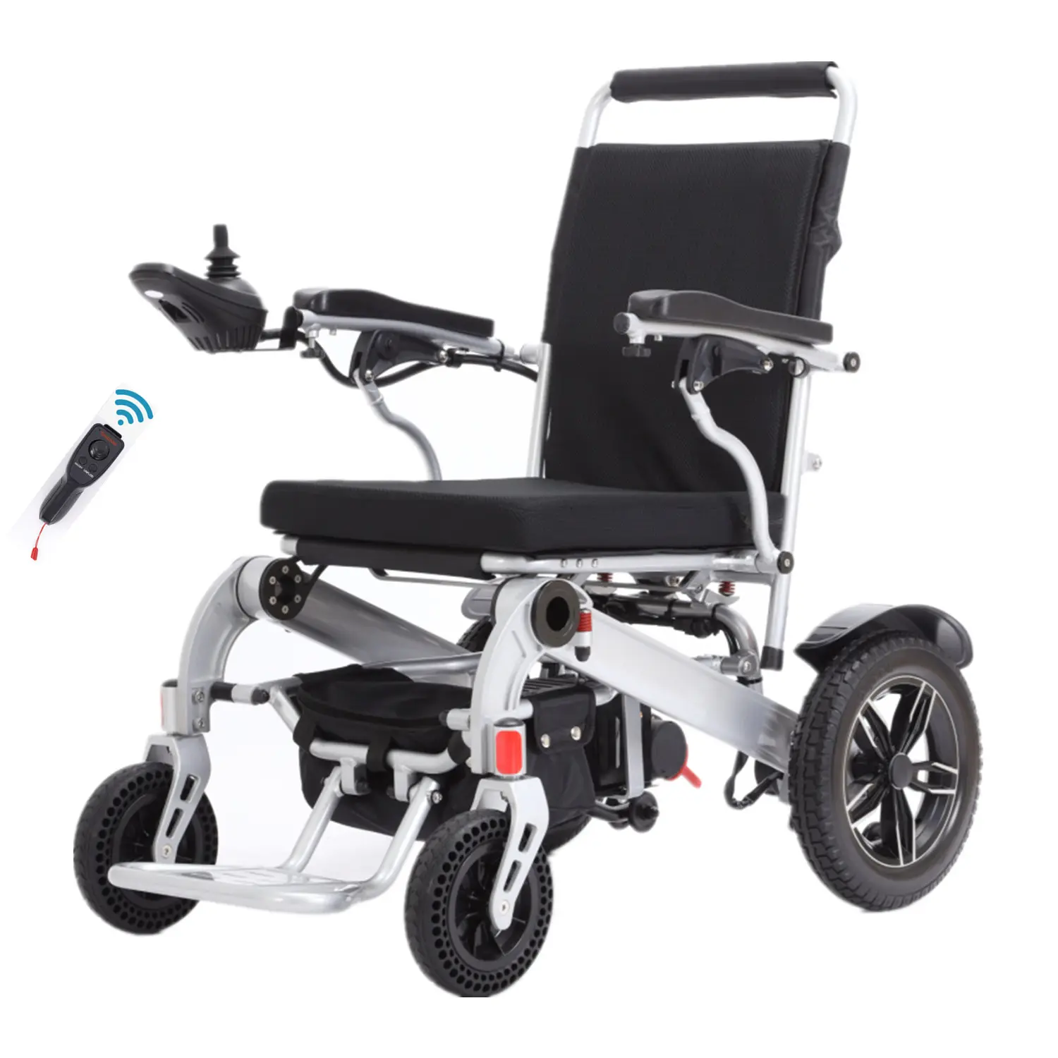 2022 CareMoving Folding Light Aluminum Electric Wheelchair For Handicapped With Remote Control