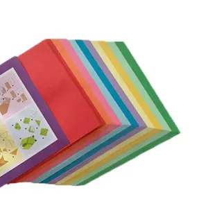 Хорошее качество, цветная Двусторонняя дизайнерская бумага для оригами А4, набор бумаги для рукоделия