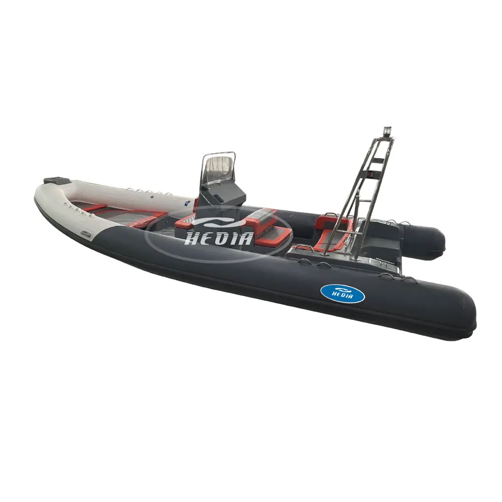 Hepia CE 750 Ocean Patrol Rib 7.5M 25ft เรือพายไฟเบอร์กลาสเรือยนต์ท้ายเรือ