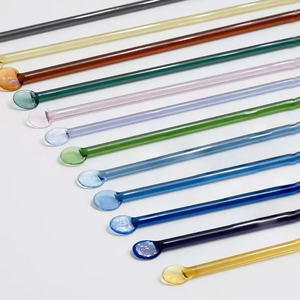 Set di 18 Barre di <span class=keywords><strong>Vetro</strong></span> Colorate, Diametro 6mm, Colori Misti, Alta Qualità in <span class=keywords><strong>Vetro</strong></span> Borosilicato 33, Kit per Soffiatura del <span class=keywords><strong>Vetro</strong></span> Fai-da-Te - Product Image 2