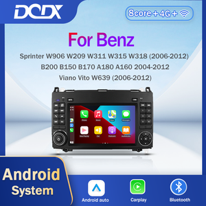 Radio Multimedia para Auto con Android 15 de 7 Pulgadas, Navegación GPS para Benz Clase B B200 W245 W246, CarPlay Inalámbrico, Android Auto, DSP, WiFi - Product Image 1