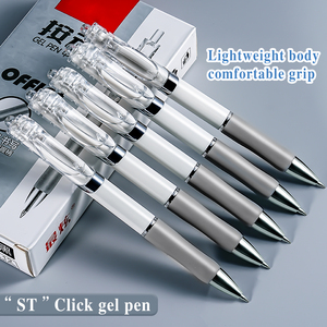 Bolígrafo de Gel Retráctil al por Mayor, 0.5mm, Recubrimiento de Goma Mate, Logotipo Personalizado, Escritura Suave, <span class=keywords><strong>para</strong></span> Oficina, Negocios y Material Escolar - Product Image 3