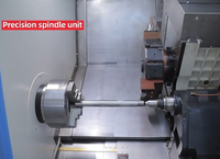 Machine-outil CNC horizontale entièrement automatique TCK52, type de précision à haute efficacité avec alimentateur, tour à 2 axes, broche unique