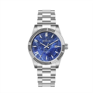 Relojes de Pulsera de Lujo con Esfera de Nácar OEM, Bisel Acordonado de Acero Inoxidable de Alta Calidad y Movimiento Automático 8215 - Product Image 4