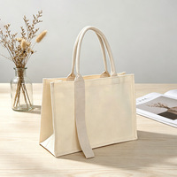 Sac fourre-tout pliable en toile et ruban, grand format, haut de gamme, tridimensionnel, sensation premium, coloré, grande capacité, personnalisable