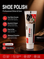 Crema para Limpiar Zapatos Black Bull en Tubo de Gran Capacidad con Función de Fácil Limpieza y Uso Duradero para el Mantenimiento Diario del Calzado en el Hogar