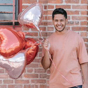 Bong bóng kim loại hình trái tim 10 inch-nhiều màu cho bữa tiệc sinh nhật, đám cưới, trang trí ngày Valentine - Product Image 1